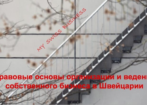 Правовые основы организации и ведения собственного бизнеса в Швейцарии