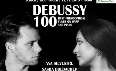 Арфа и фортепиано. Музыку Дебюсси исполнят Саша Болдачев и Ана Силвестру