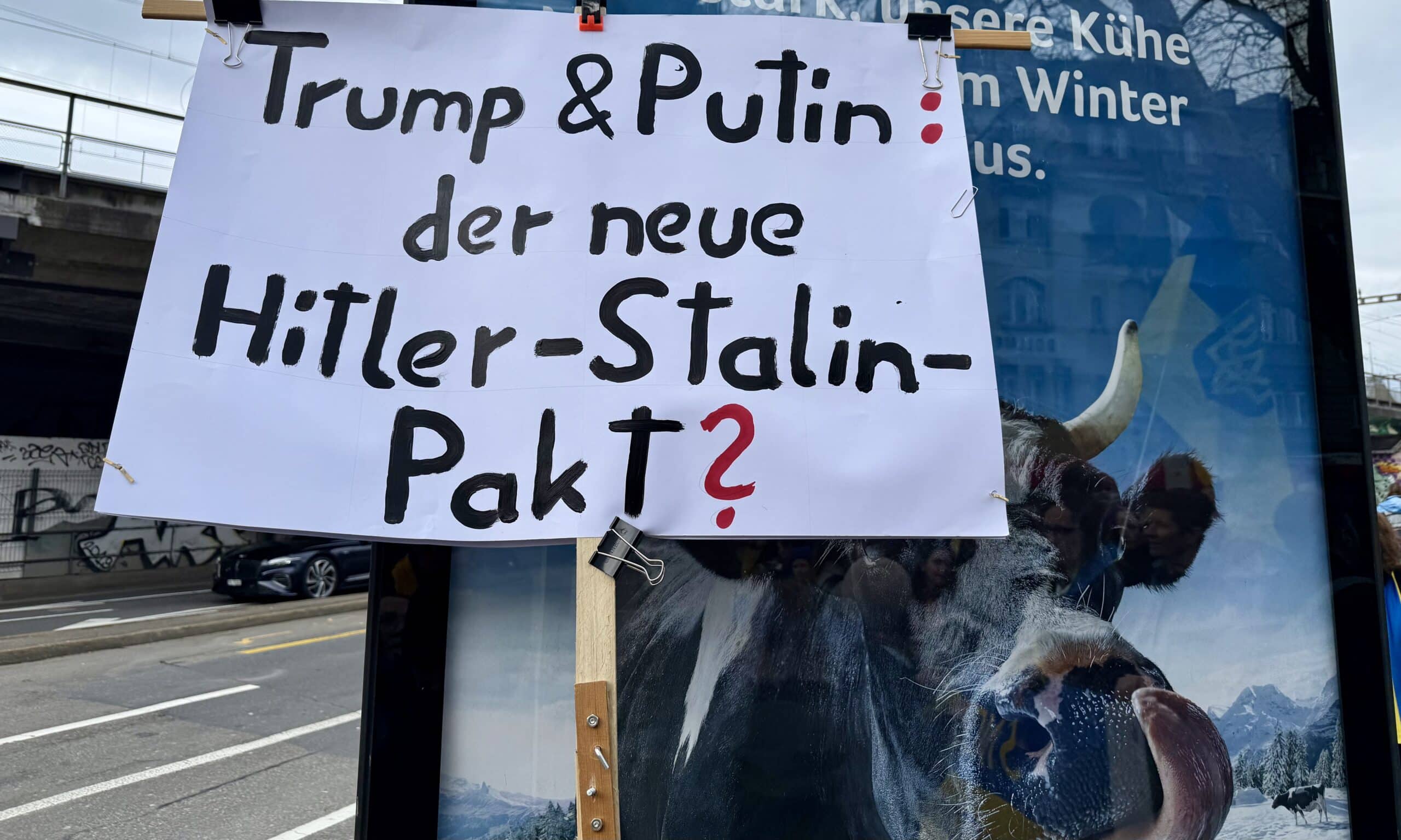 Національна маніфестація і мітинг солідарності з українцями і Україною. Берн, 28 лютого 2026 р. (© forall.swiss)