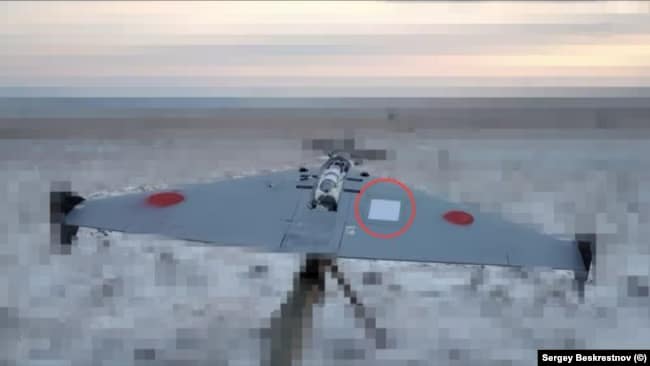 Старлинк на российском дроне (© Sergey Beskrestnov)