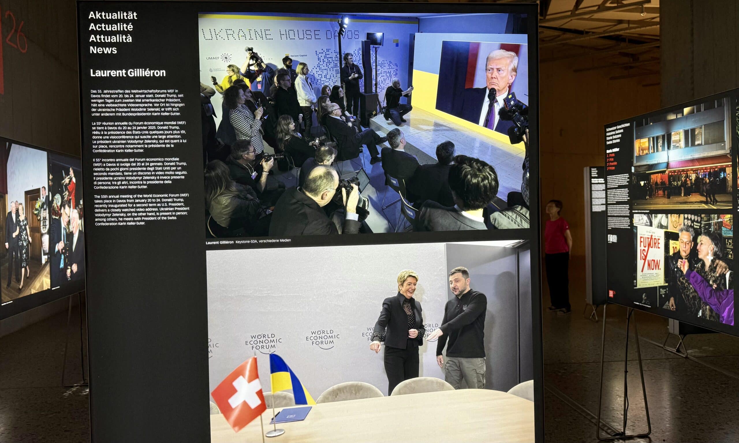 Вид на выставку Swiss Press Photo 2026. Национальный музей в Цюрихе, 31 мая 2026 г. (© forall.swiss)